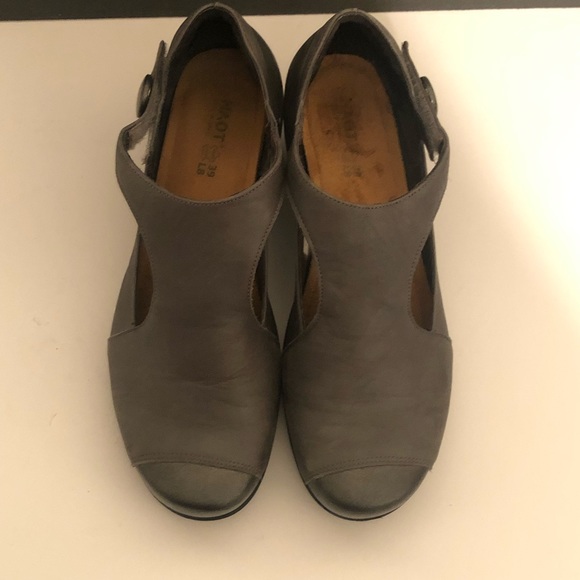 NAOT Womens Gray Mary Jane Strap Heel Sz 8 - Picture 8 of 9